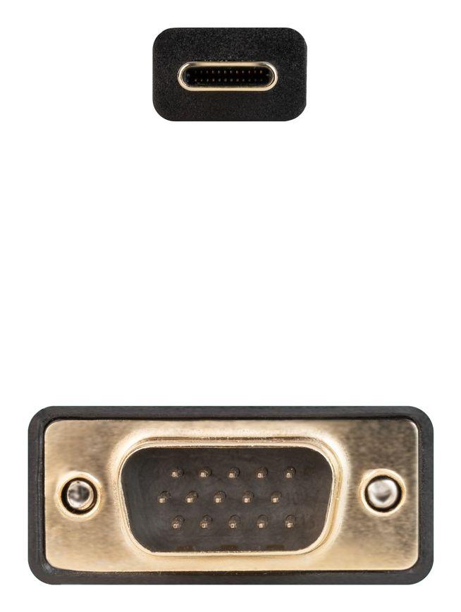Cabo Conversor NANOCABLE 10.15.5202 (1,8 m - USB Type-C - Preto), miniatura 3