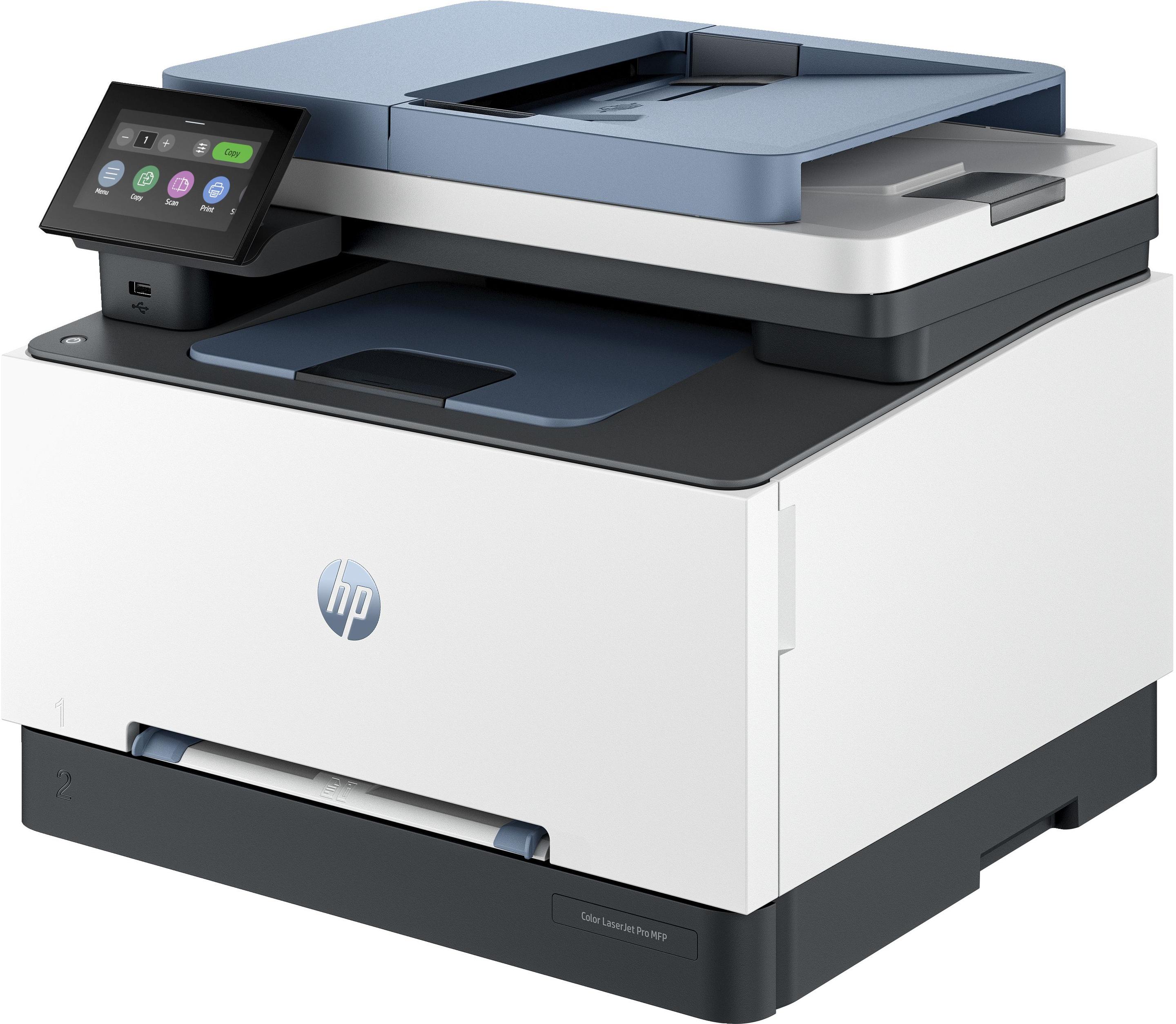 Impressora Multifunções Laser a Cores HP Color LaserJet Pro MFP 3302fdn (A4 - Impressão a cores - 251 folhas - Azul), miniatura 2