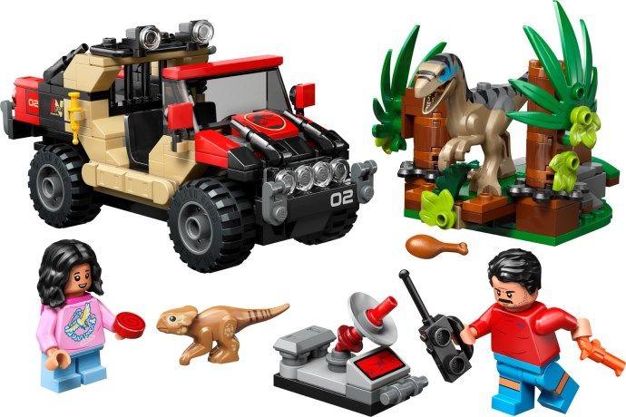 LEGO 76972 Jurassic World Fuga Todo-o-Terreno do Raptor (6+ anos - 285 peças), miniatura 2