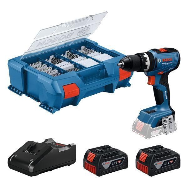 Berbequim Aparafusador de Percussão BOSCH GSB 18V-65 Professional (Azul)