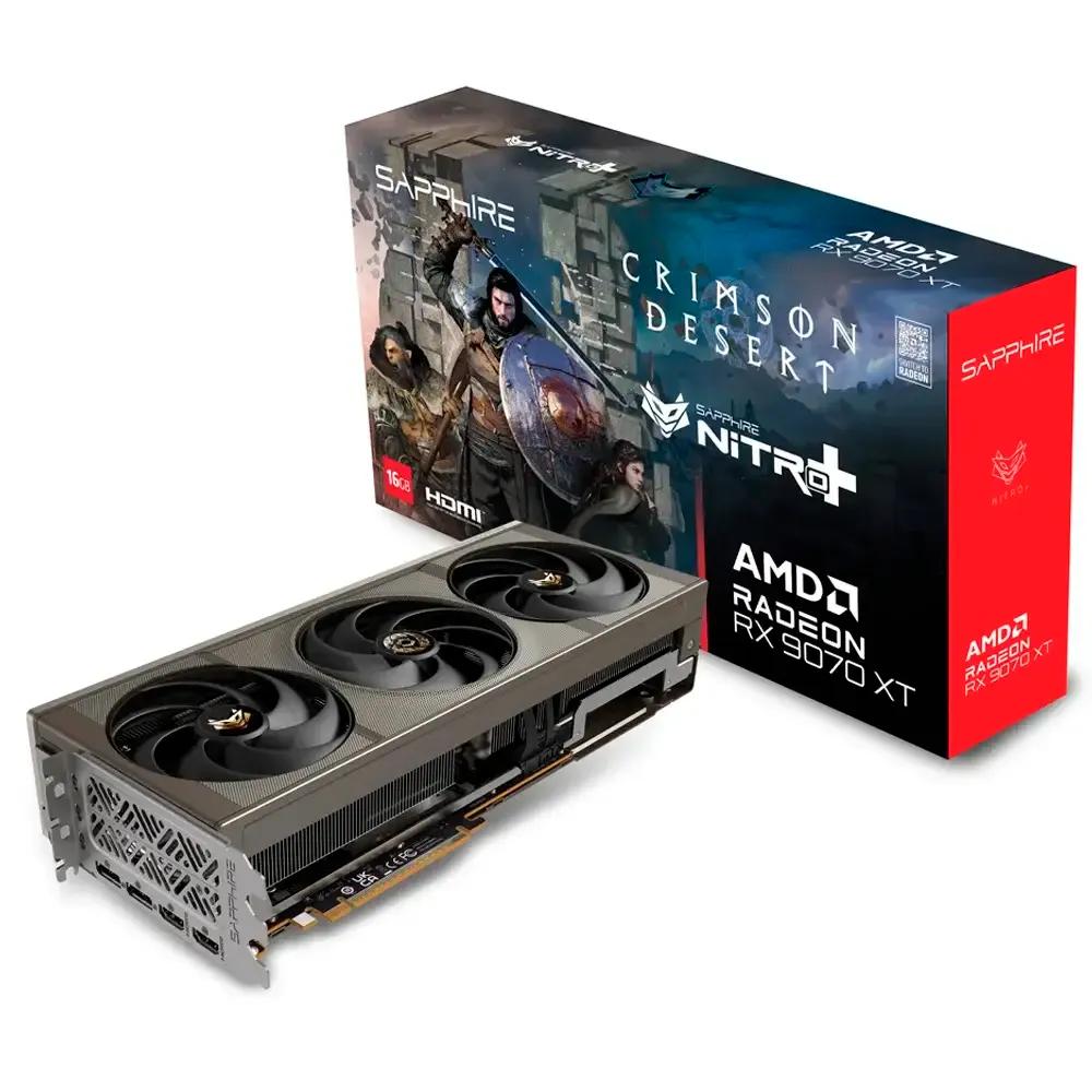 Placa Gráfica SAPPHIRE RX 9070 XT NITRO+ Crimson (Radeon RX 9070 XT - 16 GB - GDDR6 - Púrpura), miniatura 2