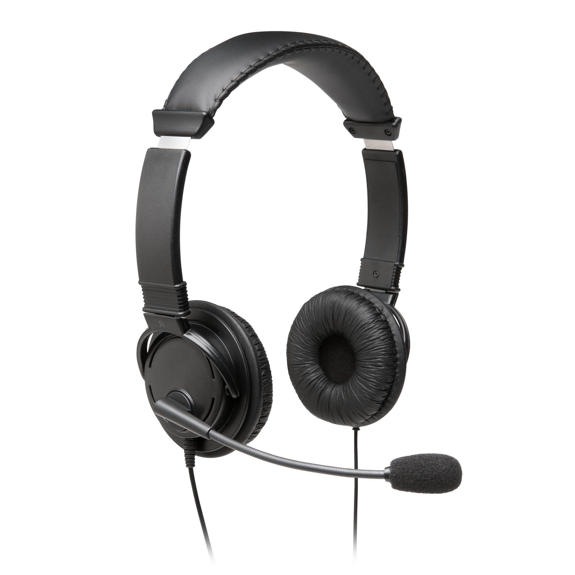 Headset KENSINGTON K97601WW (Binaural - Com fios - Supra-aural - Preto)