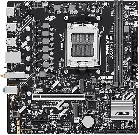 Motherboard ASUS PRIME B850M-F WIFI (AM5 - micro-ATX - 8400 MHz - Prateado)