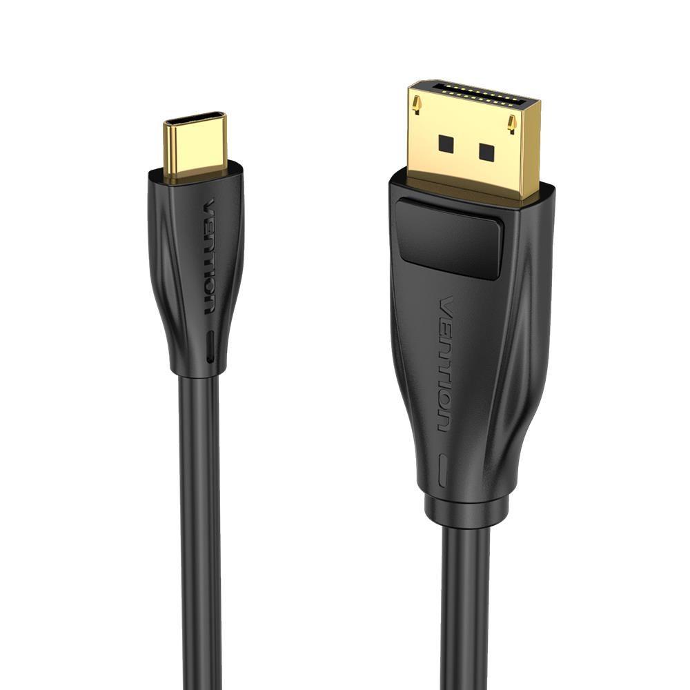 Cabo Conversor VENTION CGYBH (2 m - USB Type-C - Preto) — miniatura 3