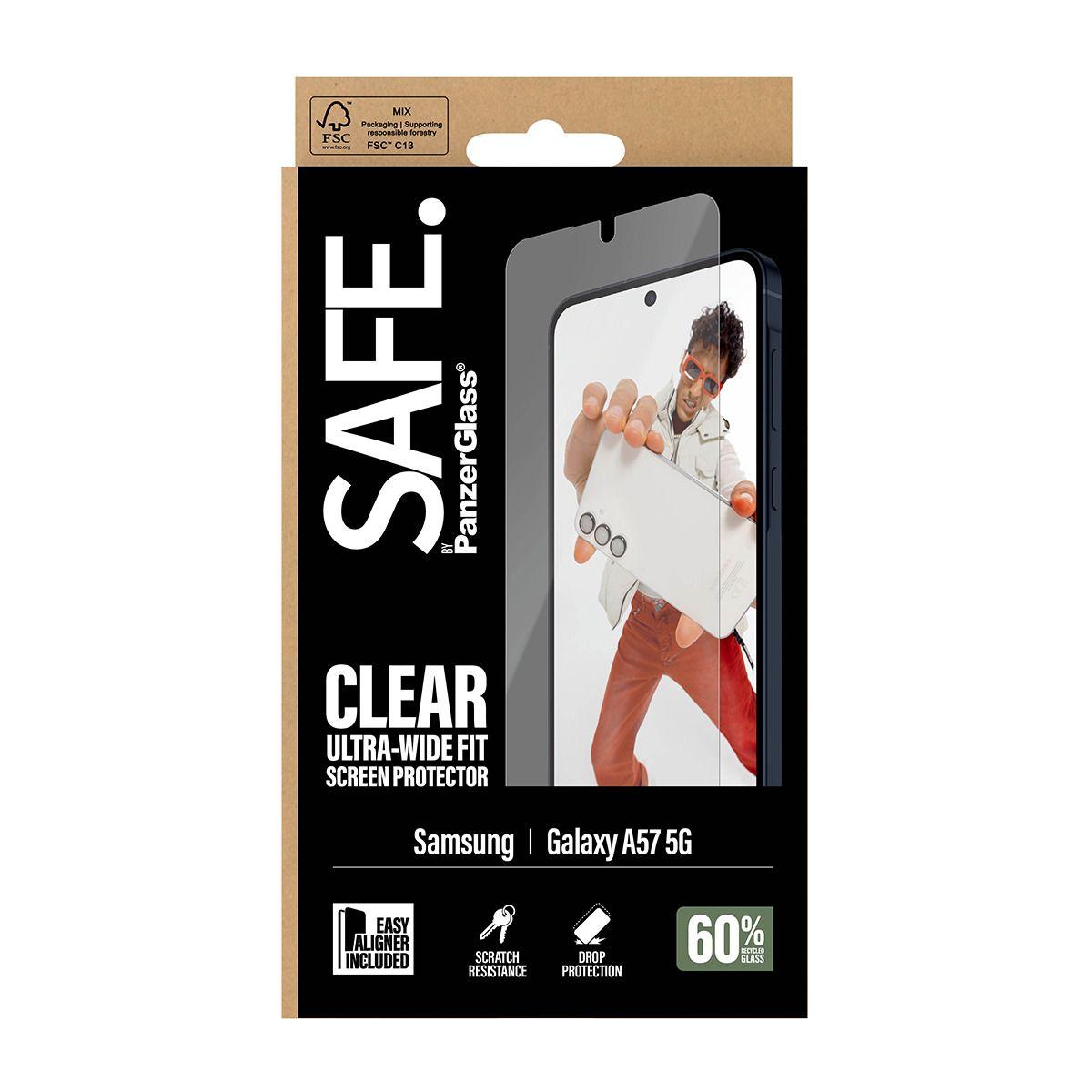 Película de Proteção de Ecrã PANZERGLASS SAFE. by (Samsung - Transparente) — miniatura 3