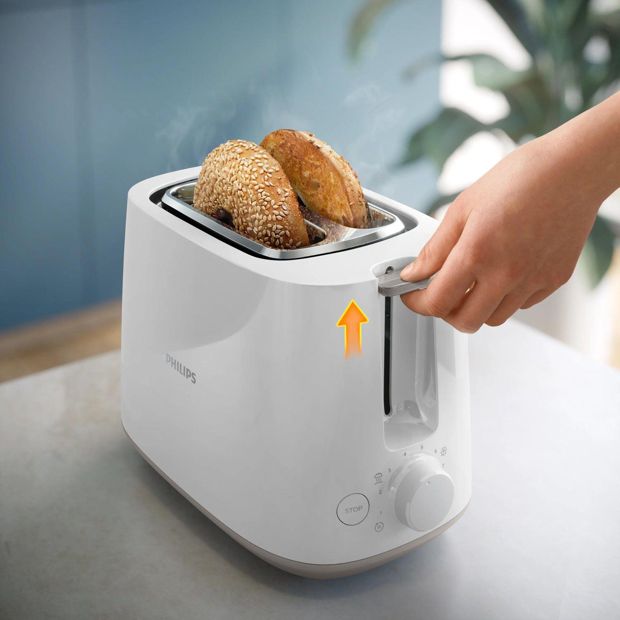 Torradeira PHILIPS Daily Collection HD2582/00 (800 W - Plástico - Altura 27,5 cm - Branco) — miniatura 2