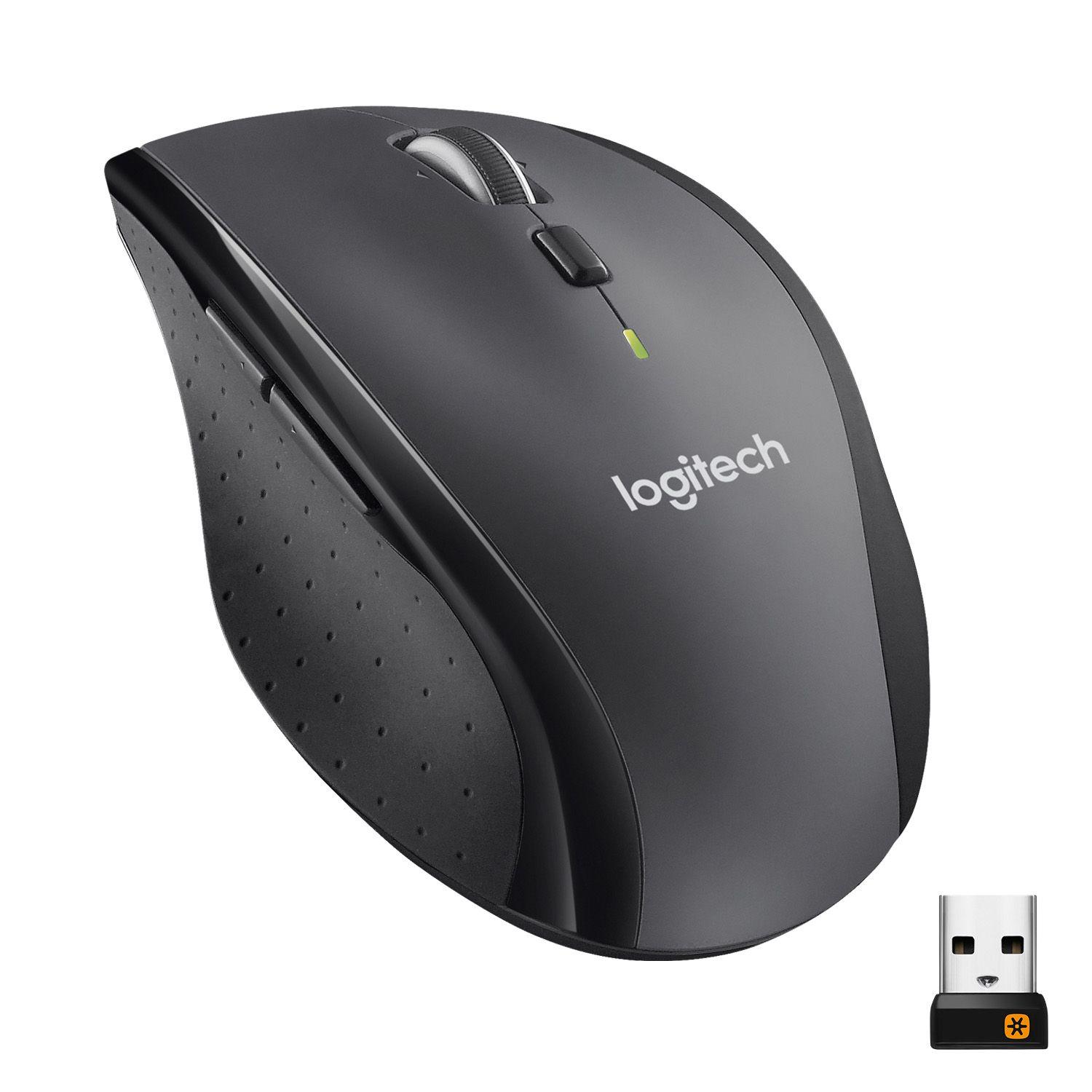 Rato LOGITECH Marathon M705 (Mão direita - 1000 DPI - Ótico - Carvão)