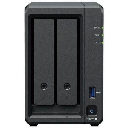 NAS SYNOLOGY DiskStation DS725+ (2,5 GbE - 8 GB DDR4 - 2 baias - Preto)