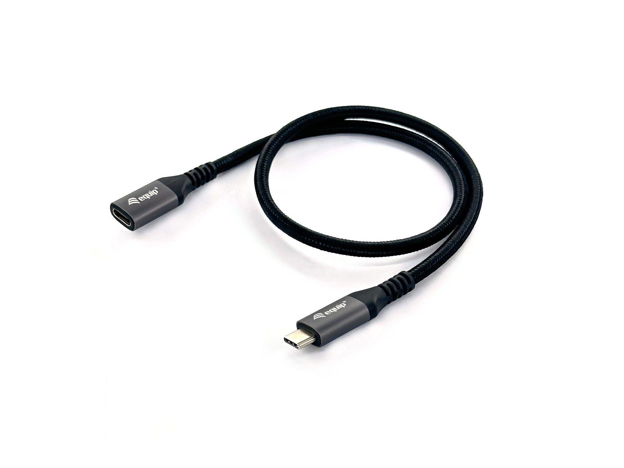 Cabo de Extensão USB-C EQUIP 128370 (0,5 m - USB C - Preto)