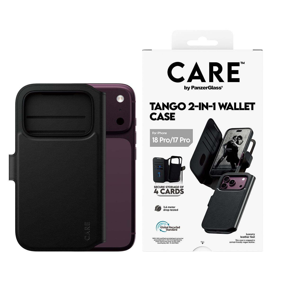 Capa tipo carteira PANZERGLASS CARE™ Tango 2-in-1 (MagSafe - Preto), miniatura 2
