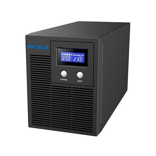 UPS PHASAK Protekt PH 7610 (Cabo de alimentação de energia - RJ-45, RS-232 e USB Type-B - Cinzento)