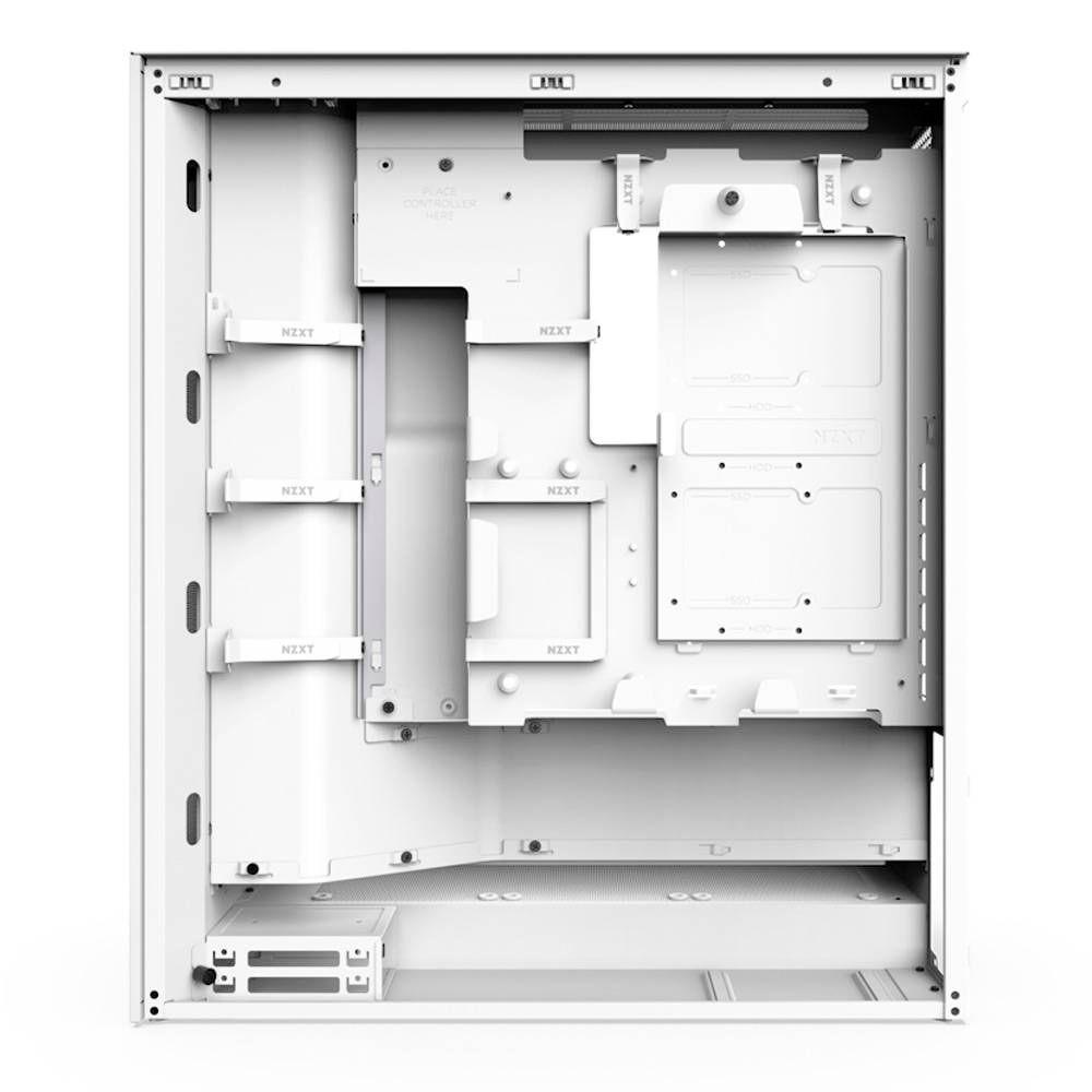 Caixa de Computador NZXT H7 Flow RGB (2024) (ATX, SFX, SFX-L - Midi Tower - Aço SGCC, vidro temperado - Branco) — miniatura 5