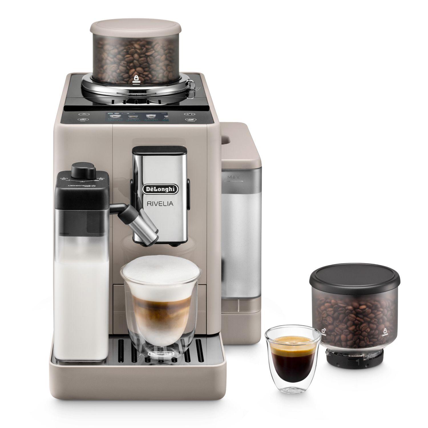 Máquina de Café Automática DELONGHI Rivelia EXAM440.55.BG (Grãos de café, Café moído - 1450 W - 19 bar - Bege) — miniatura 2