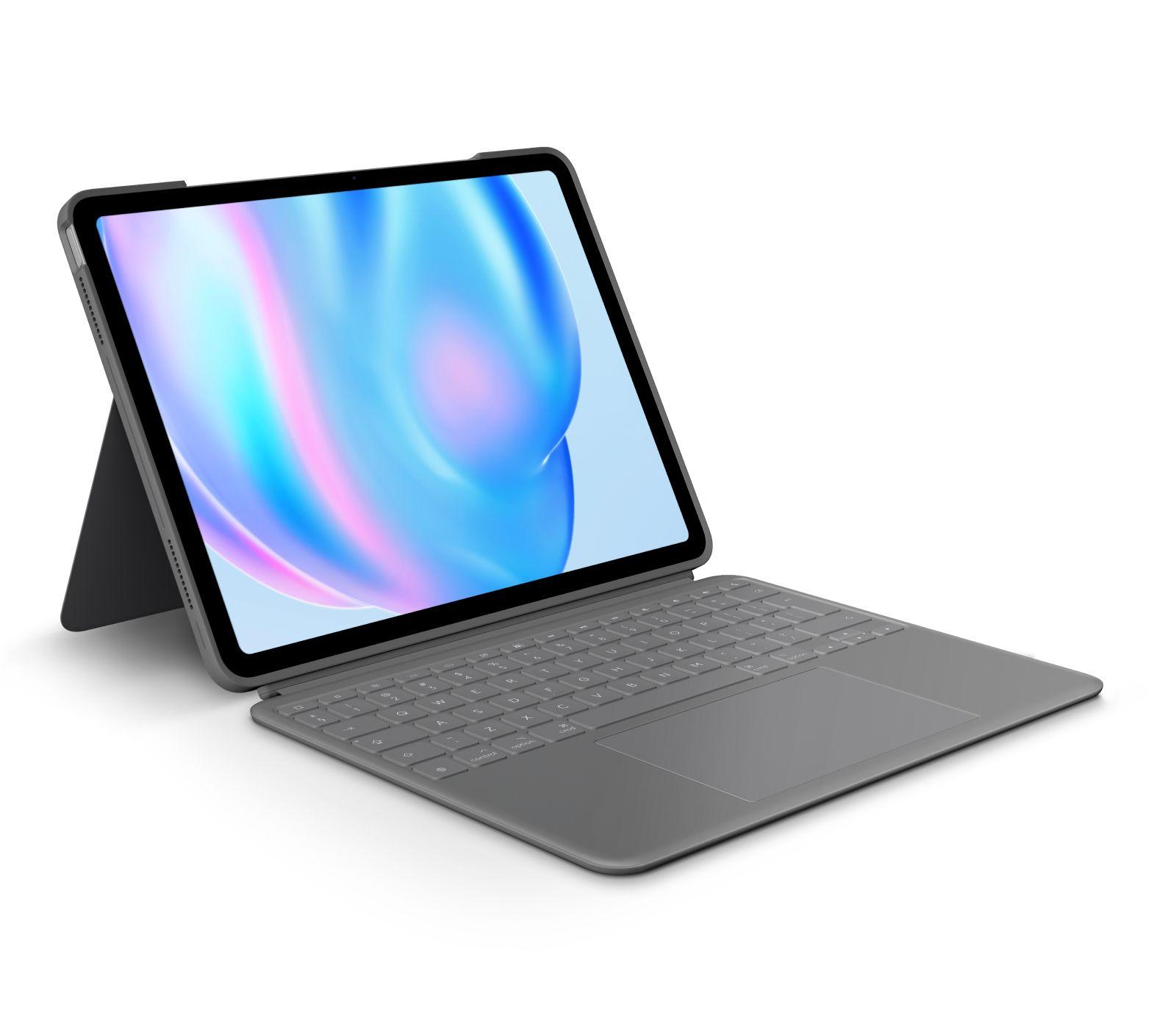 Teclado LOGITECH Combo Touch (Estados Unidos - Mini - Smart Connector - Cinzento)