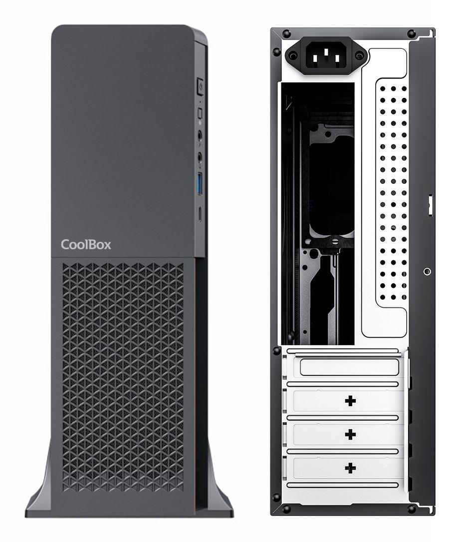Caixa de Computador COOLBOX T313 Slim (Micro ATX, Mini-ITX - SFX - Micro Tower Slim - Preto) — miniatura 3
