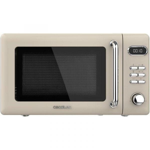 Micro-ondas com Grill Independente CECOTEC ProClean 5110 Retro (700 W - 20 L - Botões, rotativo - Bege)