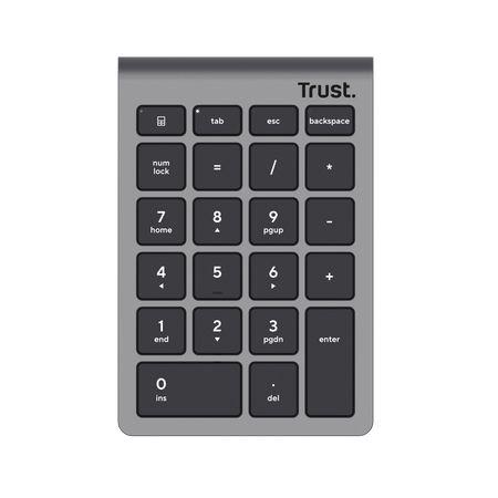 Teclado TRUST Xalas 25709 (Teclas tesoura - RF Wireless - RF sem fios - Prateado) — miniatura 3