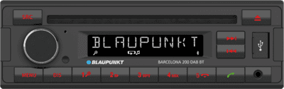 Auto-rádio BLAUPUNKT Barcelona 200 DAB BT (DAB - Bluetooth)