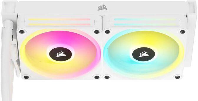 Sistema de Arrefecimento Líquido para CPU CORSAIR iCUE LINK H100i RGB (Multicolor - 12 cm - 2400 RPM - Branco) — miniatura 3