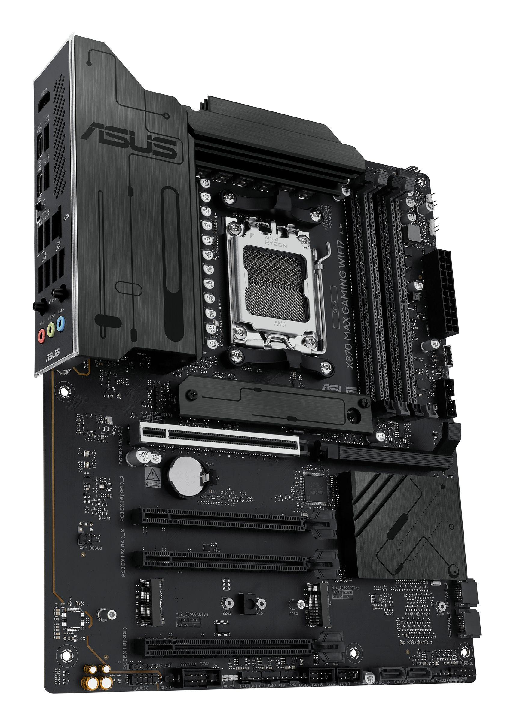 Motherboard ASUS X870 MAX GAMING WIFI7 (AM5 - ATX - Duplo canal - Multicor), miniatura 5