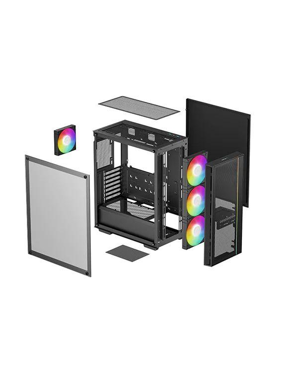 Caixa de Computador DEEPCOOL MATREXX 55 MESH V4 C (ATX, Micro ATX, Mini-ITX - ATX, PS2 - Midi Tower - Preto) — miniatura 4