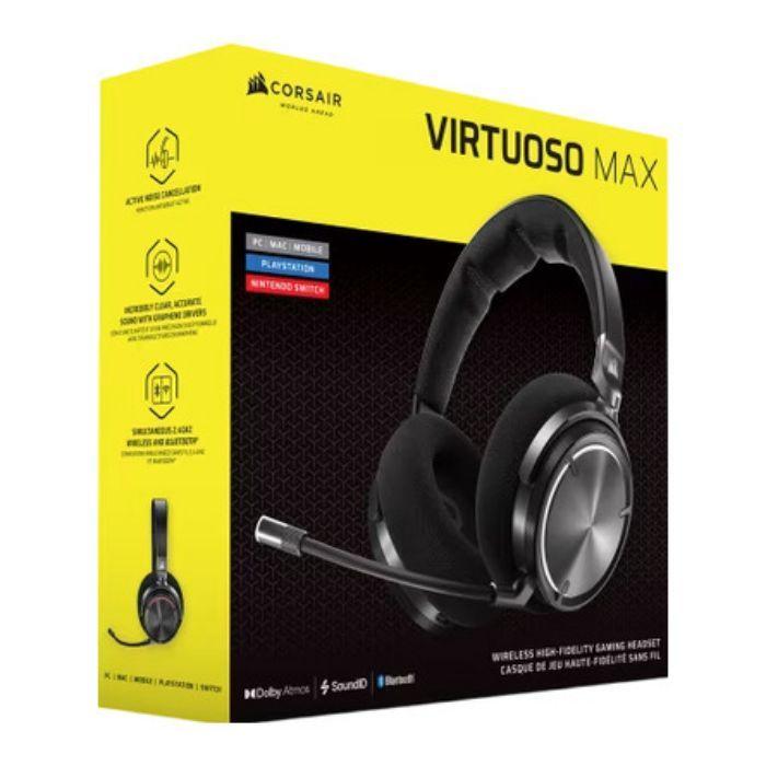 Headset Gaming CORSAIR VIRTUOSO MAX Wireless (Binaural - Sem fios - Intra-aural - Carbono) — miniatura 4