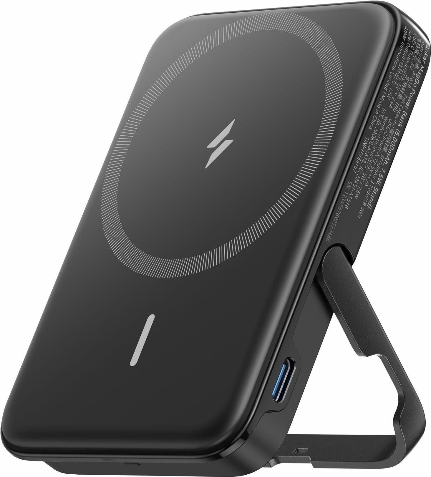 Powerbank ANKER 322 (MagGo) (5000 mAh - 18,5 Wh - USB-C - Preto)