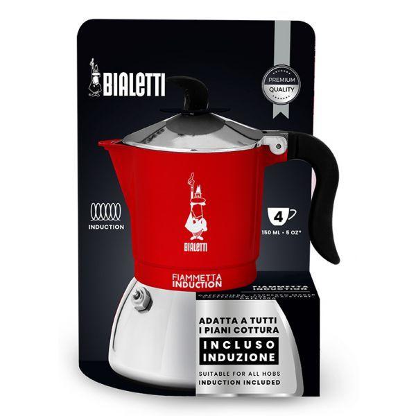 Cafeteira Italiana BIALETTI Fiammetta Inducti (Vermelha), miniatura 4
