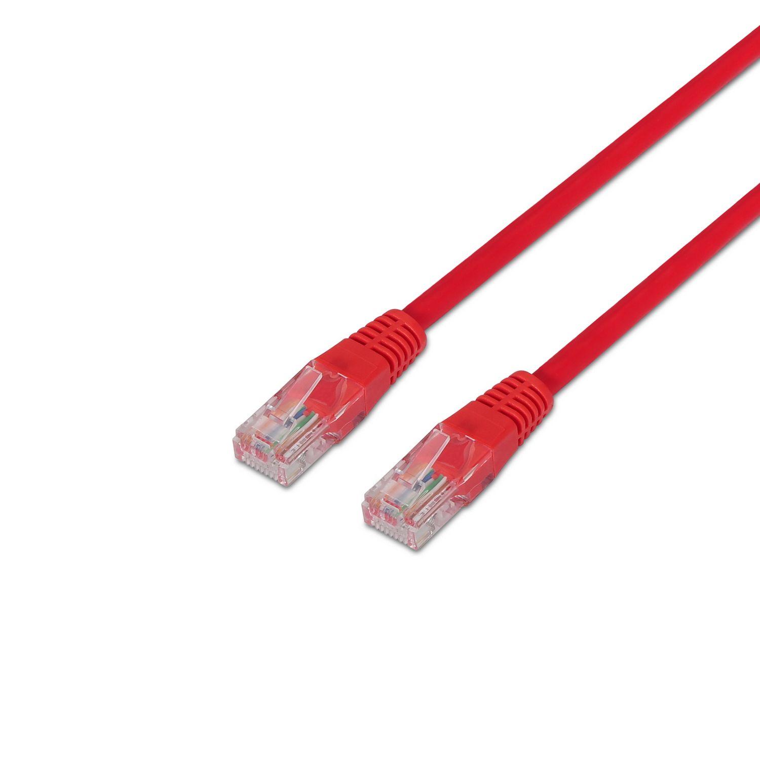 Cabo de Rede AISENS A133-0189 (2 m - Cat5e - RJ-45 - Vermelho)