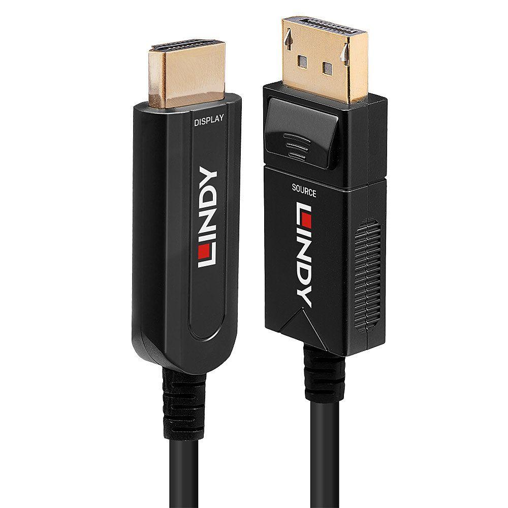 Cabo DisplayPort para HDMI LINDY 38493 (40 m - DisplayPort macho - HDMI Tipo A macho - Preto)
