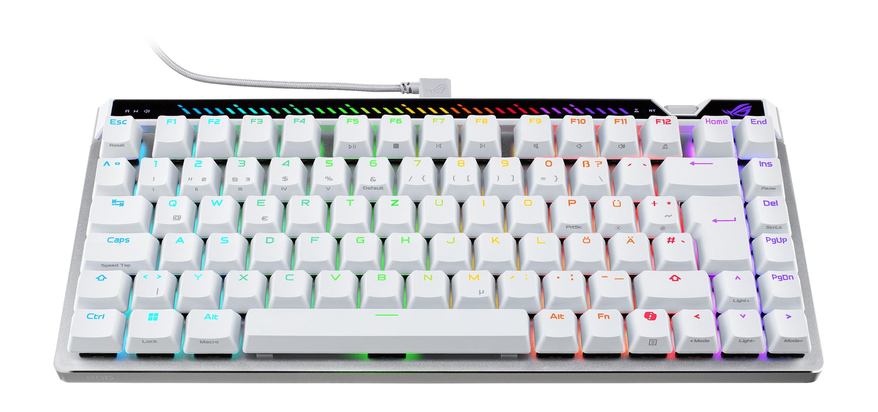 Teclado ASUS ROG Falchion Ace 75 HE (Alemão - ROG HFX Magnetic - 75% - Branco) — miniatura 3