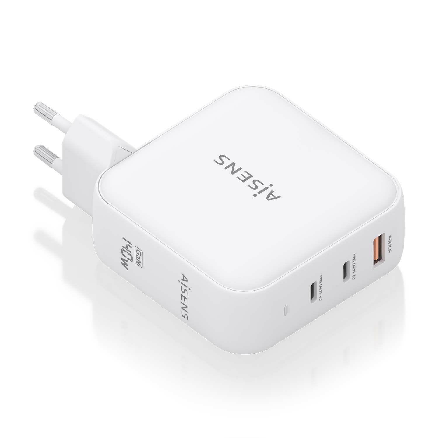 Carregador de Parede AISENS ASCH-140W3P030-W (140 W - Branco)