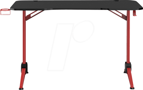 Secretária Gaming LOGILINK EO0042 (RGB - Vermelho), miniatura 4
