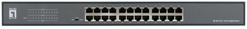 Switch de Rede LEVEL ONE GEU-2431 (24 Portas Gigabit - Rack 19" - Preto), miniatura 3