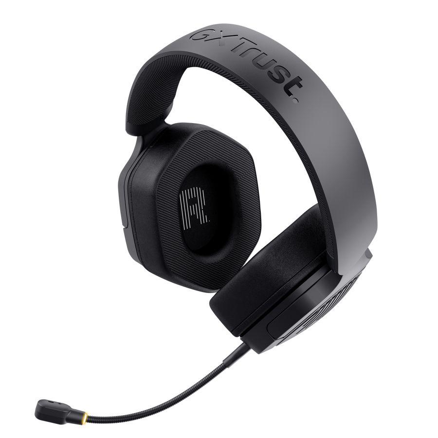 Headset Gaming TRUST GAMING GXT 493PS Carus (Binaural - Com fios e sem fios - Circum-aural - Preto) — miniatura 3