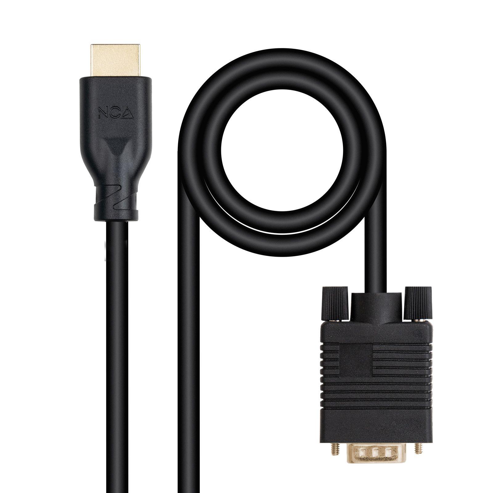 Cabo Conversor NANOCABLE 10.15.4602 (1,8 m - 60 Hz - Preto)