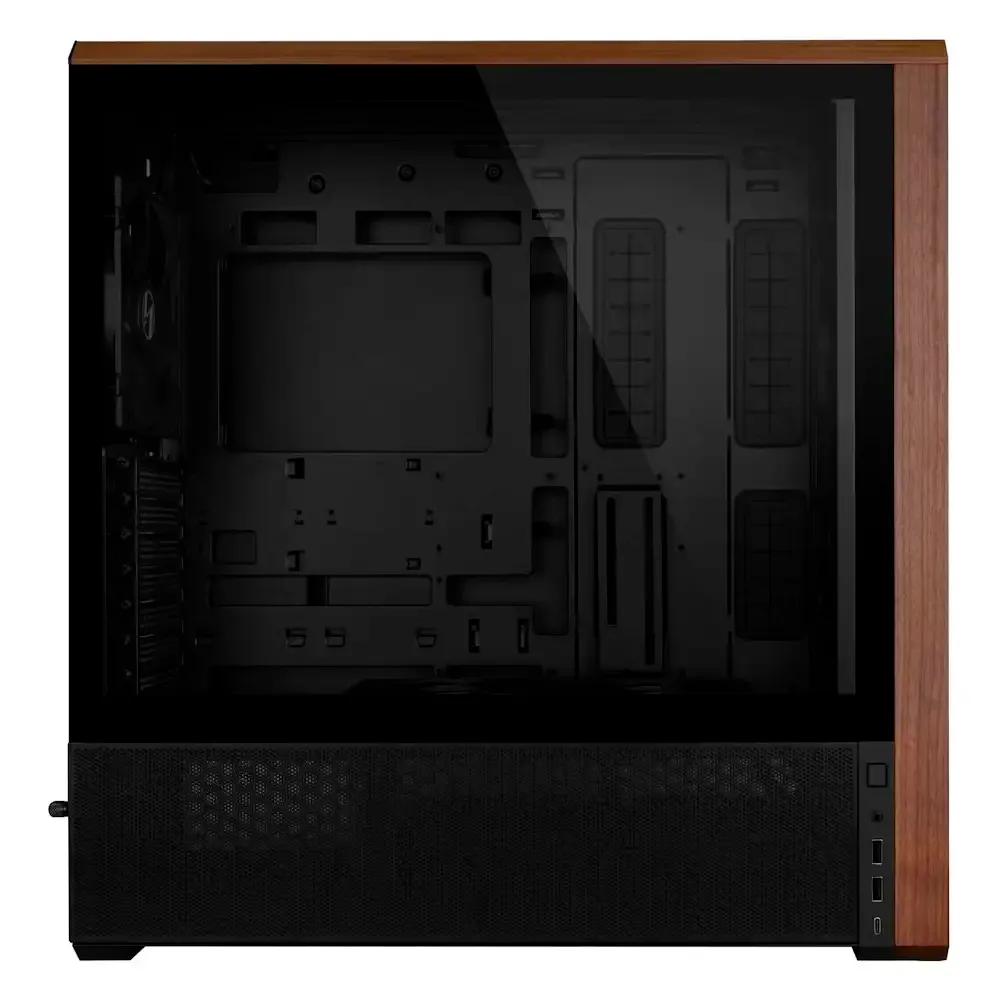 Caixa ATX LIAN LI Lancool 217 (ATX, EATX, SSI EEB - Mid Tower - 18 cm - Preto/Madeira) — miniatura 3