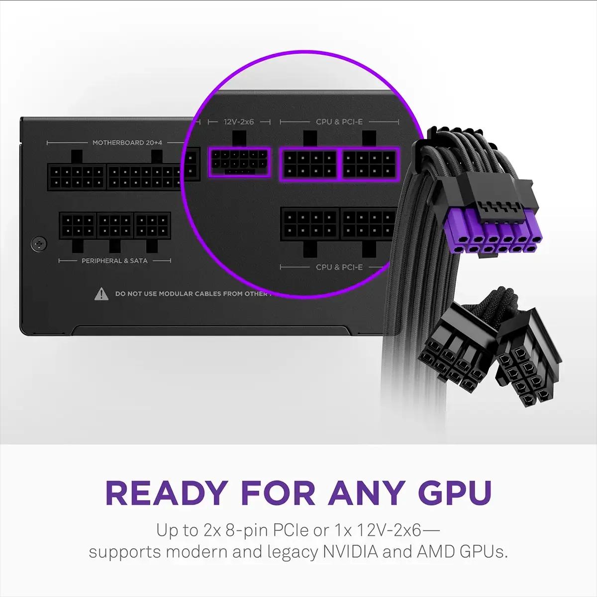 Fonte de Alimentação NZXT C750 Gold Core (ATX - 750 W - 80 PLUS Gold - Preto), miniatura 5