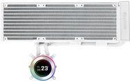 Water Cooler CPU LIAN LI GA II HydroShift II LCD-C 360N (Radiador 360 mm - LCD IPS 2,1" - Branco)