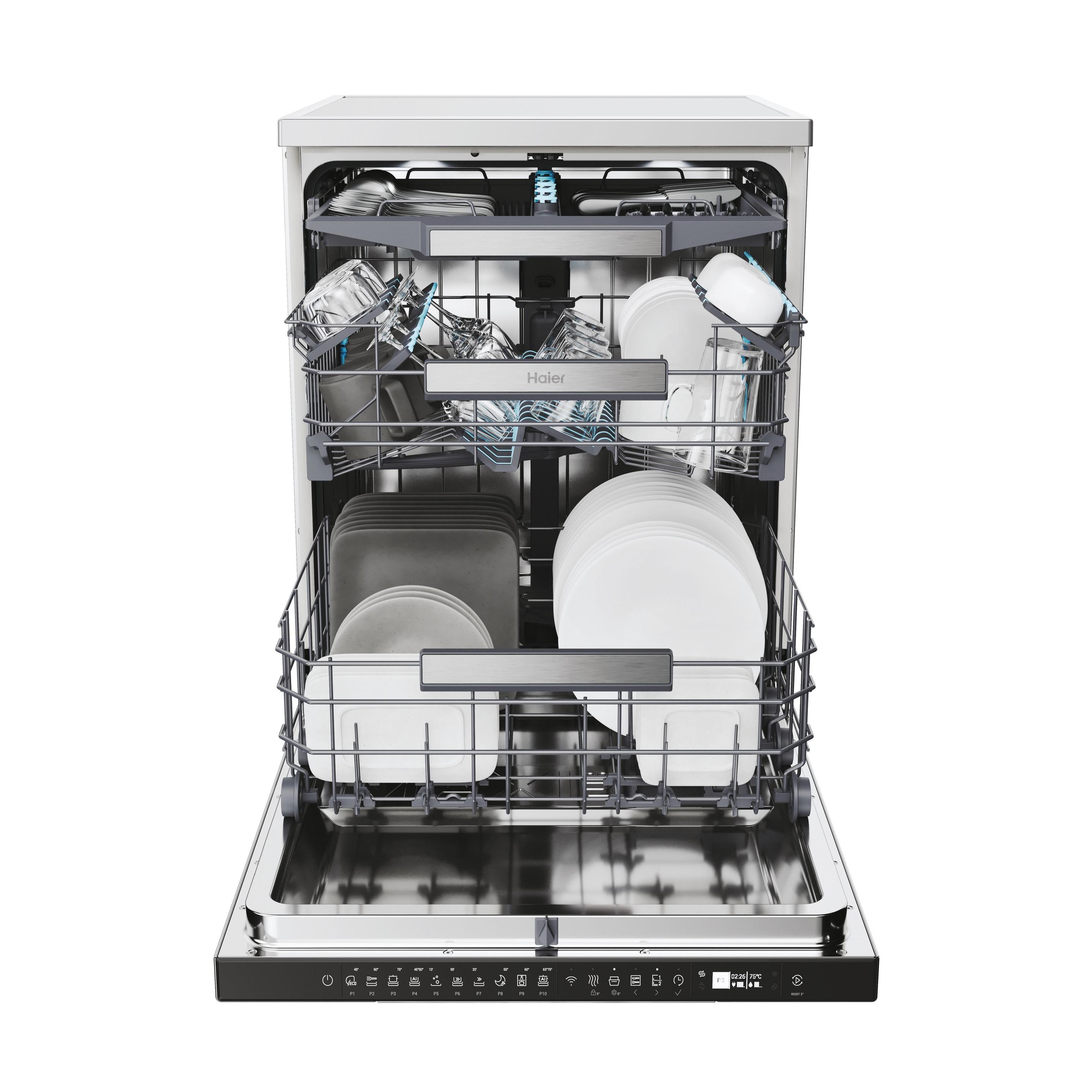 Máquina de Lavar Loiça Independente HAIER I-Pro Shine Series 7 XF4A4M4PX (14 talheres - B - Intensive 75°C - Cinzento), miniatura 4