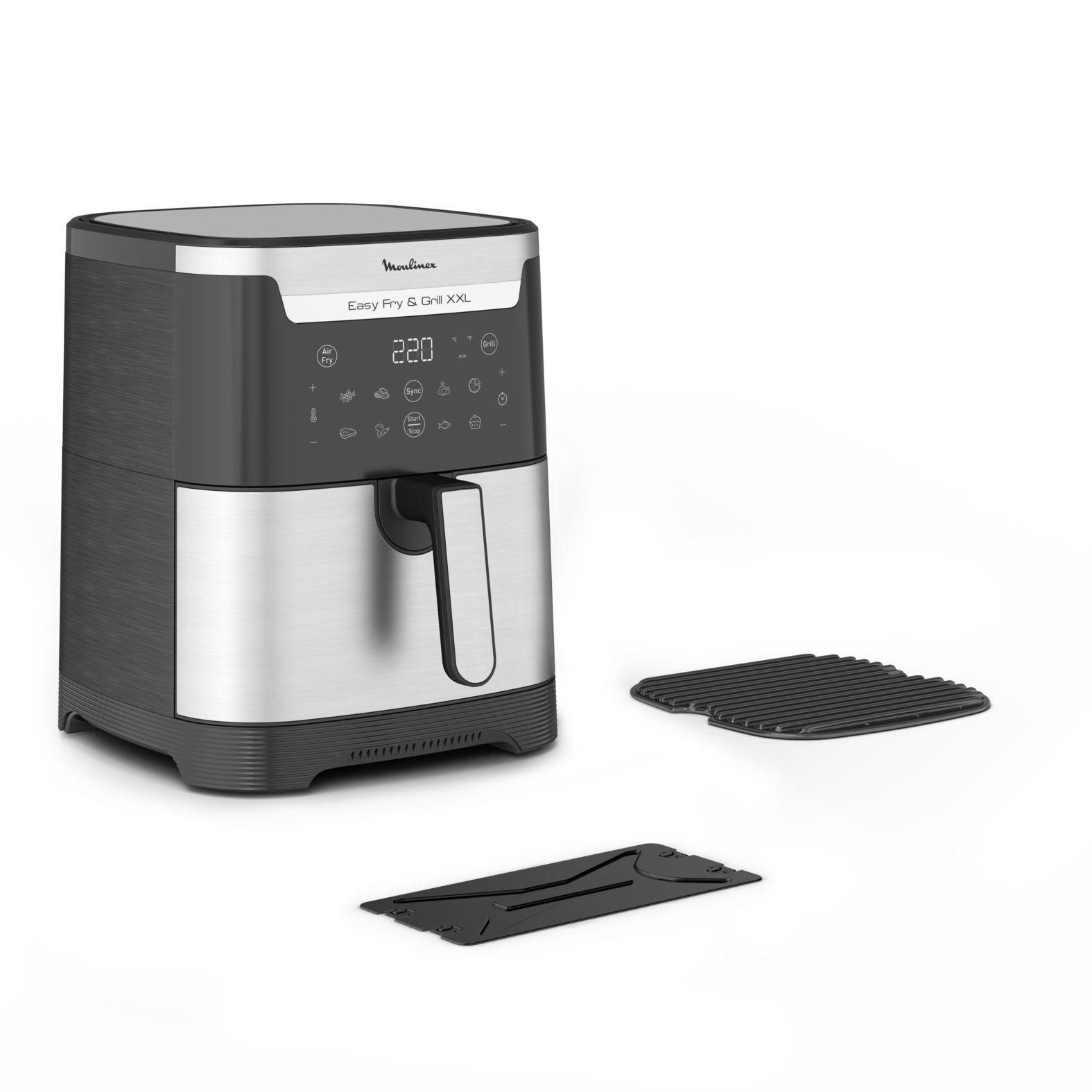Fritadeira a Ar Independente MOULINEX Easy Fry & Grill XXL EZ801D10 (Toque - Altura 43,2 cm - Preto/Inox), miniatura 2