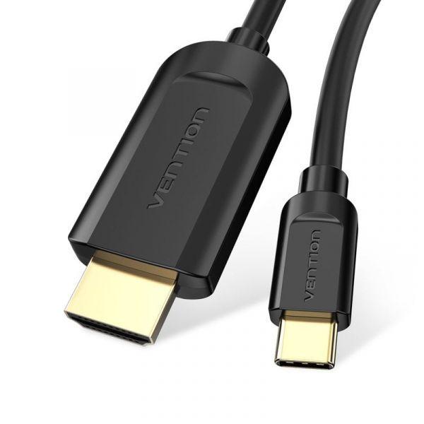 Cabo Conversor USB-C para HDMI VENTION CGUBG (1,5 m - HDMI macho - USB-C macho - Preto) — miniatura 2