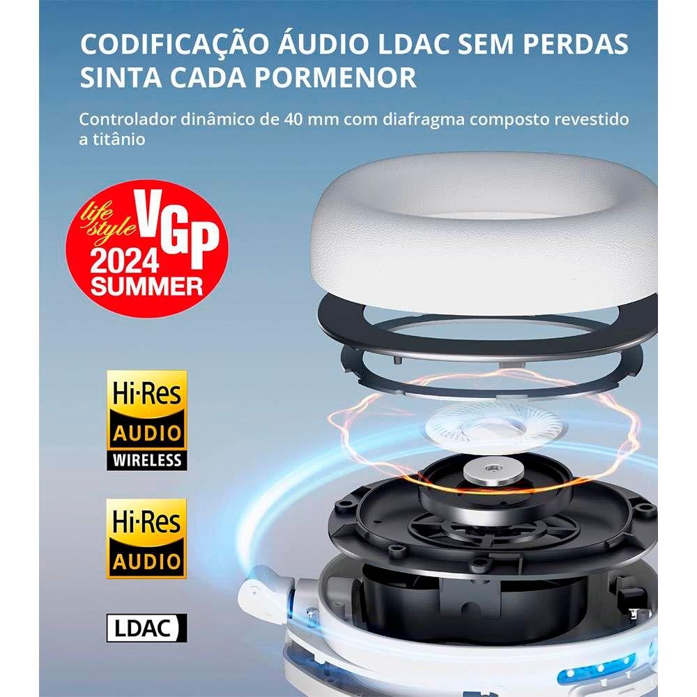 Auscultadores EDIFIER W830NB (Bluetooth - Ativo - Marfim) — miniatura 4
