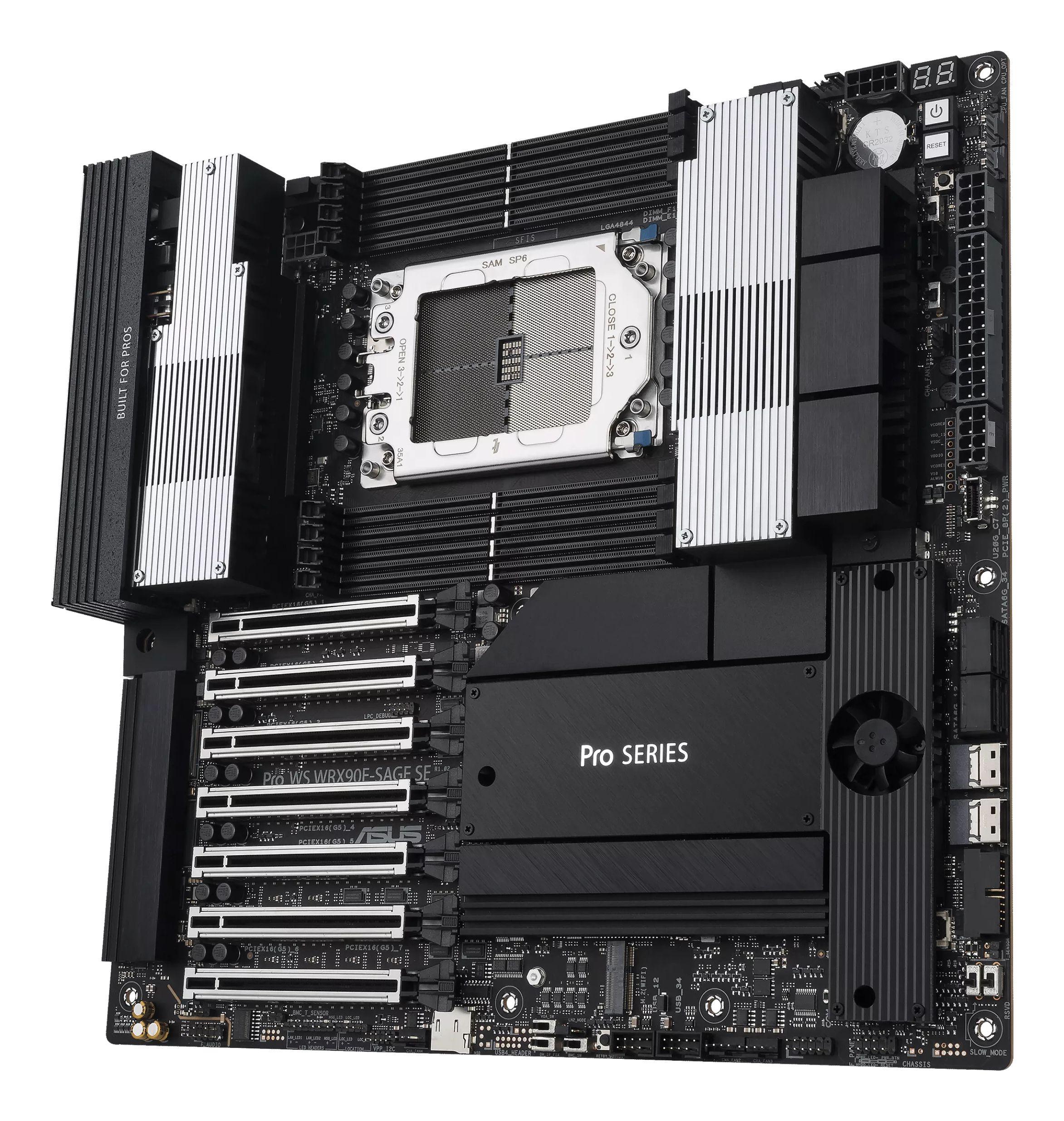 Motherboard ASUS PRO WS WRX90E-SAGE SE (sTR5 - EEB - Octa-canal - Alumínio e Preto), miniatura 5
