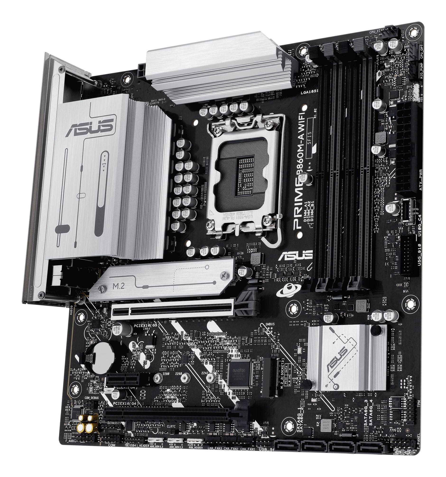 Motherboard ASUS Prime B860M-A WIFI (LGA 1851 (Socket V1) - Intel Core Ultra - micro-ATX) — miniatura 5