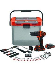 Berbequim de Percussão BLACK+DECKER BCKSB04-QW (18 V - Laranja/Preto)
