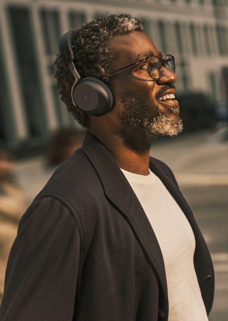 Headset Profissional JABRA Evolve3 75 UC (Binaural - Com fios e sem fios - Sobre a orelha - Preto) — miniatura 5