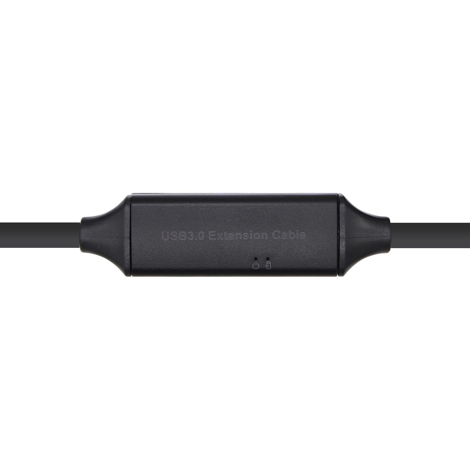 Cabo de Extensão USB AISENS A105-0408 (10 m - USB A - Preto) — miniatura 3