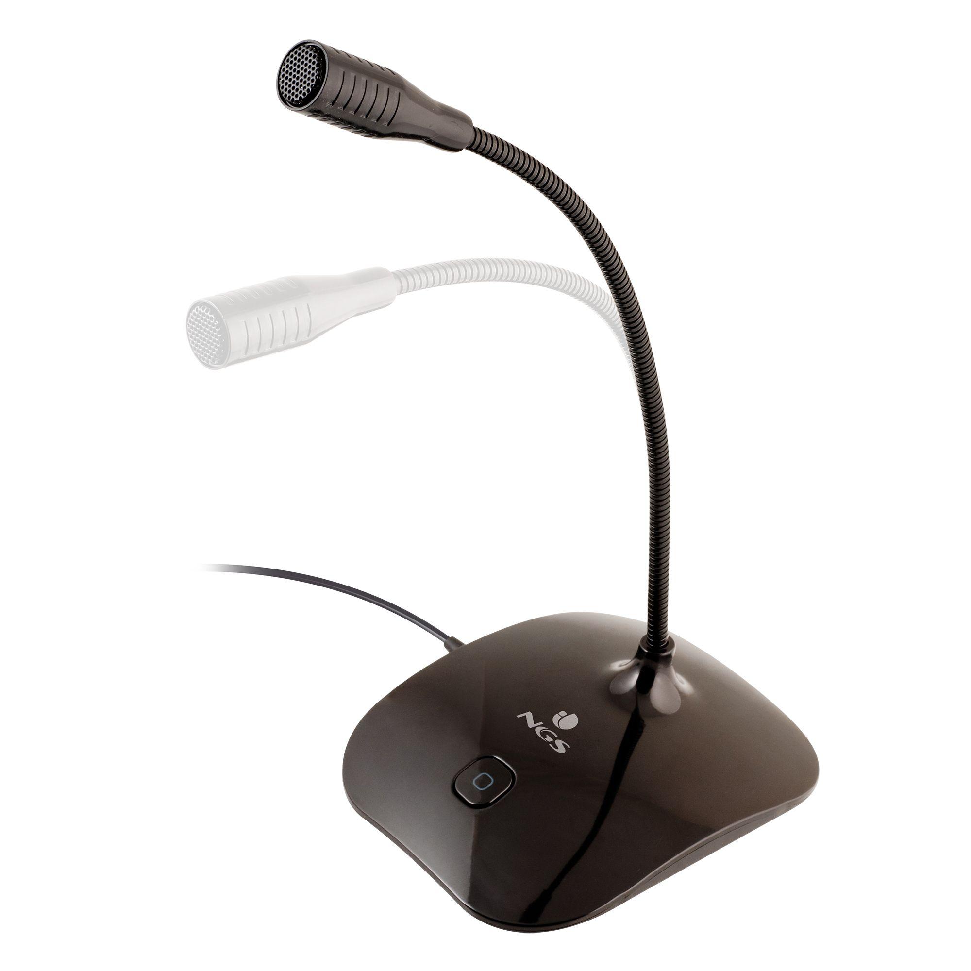 Microfone NGS MS-115 (Microfone para PC - Com fios - 3.5 mm - Preto) — miniatura 2