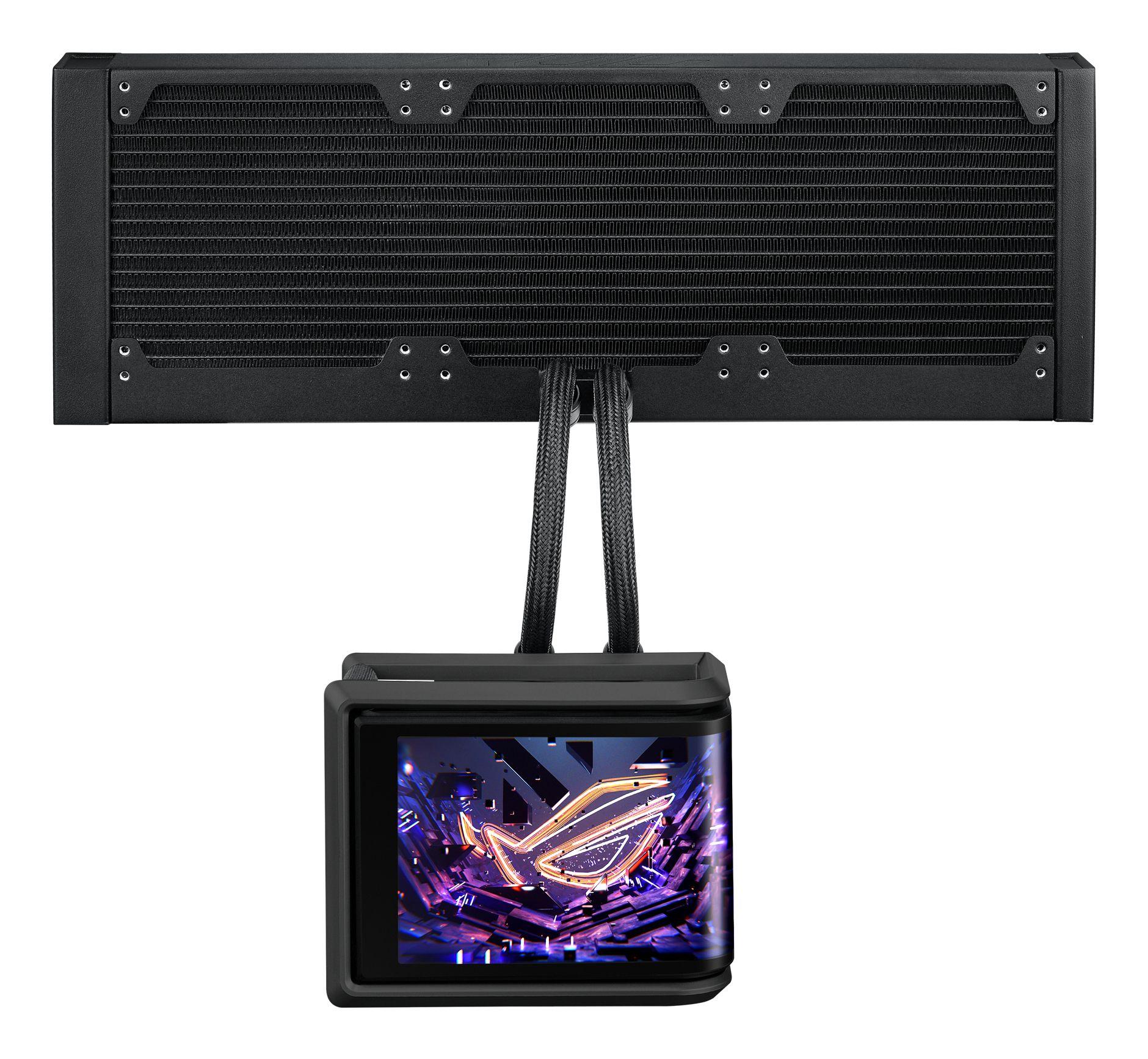 Sistema de Refrigeração Líquida AIO ASUS ROG Ryuo IV SLC 360 ARGB (120 mm - 3 ventoinhas - 2650 RPM - Preto), miniatura 9